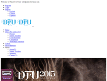 Tablet Screenshot of danceforunity.com